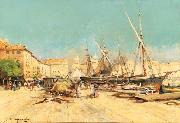 Eugene Galien-Laloue Marseille Port china oil painting artist